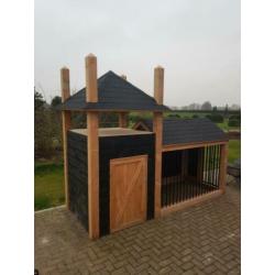 Landelijke douglas hondenkennel / hok maatwerk