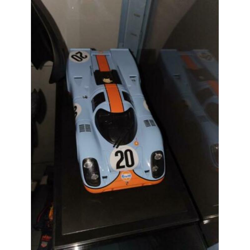Porsche le mans nr 23 en geluid motor ,minichamps 1.18