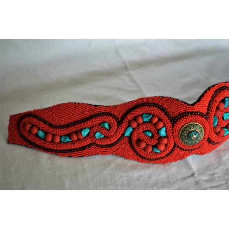 Vintage Tibetaanse( Ibiza look) klederdracht riem/ceintuur