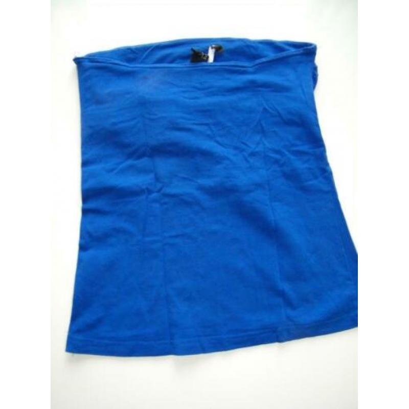 Dames Strapless Top Blauw Maat S