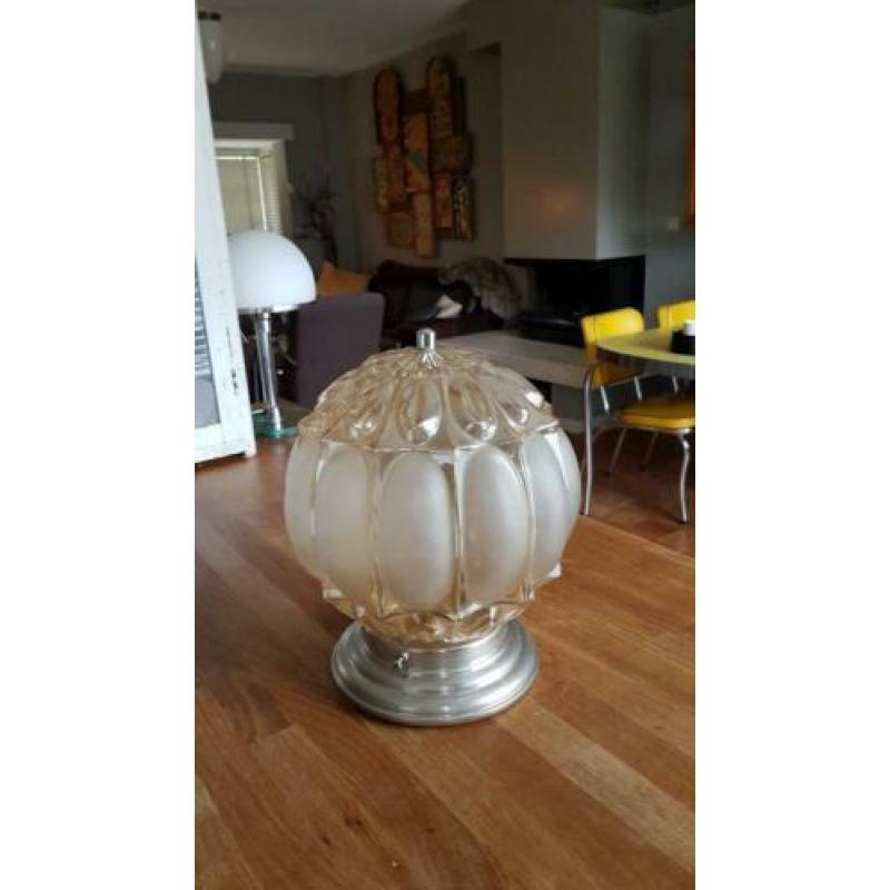 Vintage retro plafonniere plafondlamp brocante