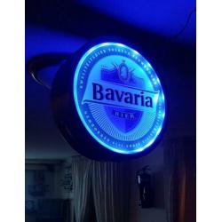 Bavaria bier dubbelzijdige reclame verlichting, Mancave.