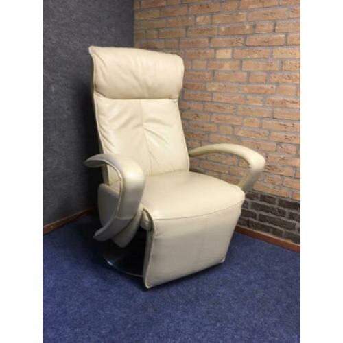 Relaxstoel leder op draaivoet (relax, stoel, elektrisch)