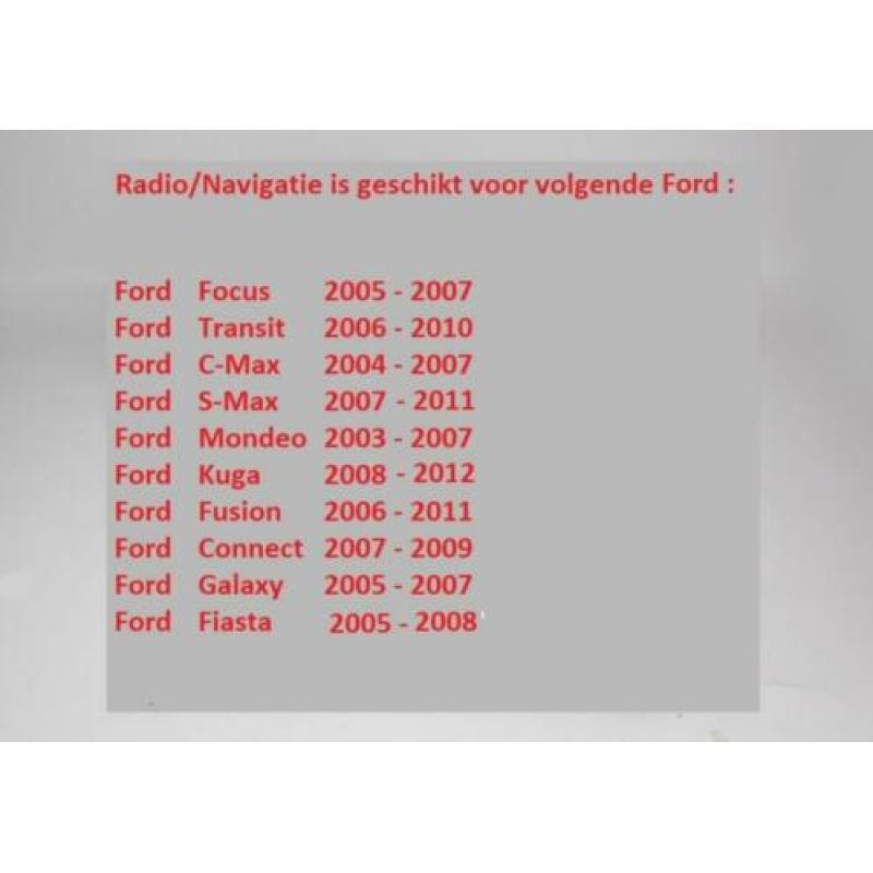 Ford Focus Fusion Mondeo Transit C-Max Kuga Fiesta Navigatie