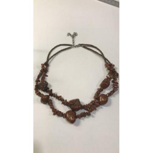 Ketting vintage met echte edelstenen