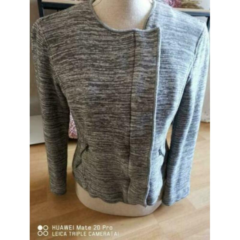 Penny Black ( Max Mara) mooi grijs gemeleerd jasje mt 38