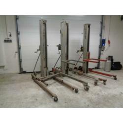 te koop 3x kanaallift/montagelift/materiaallift