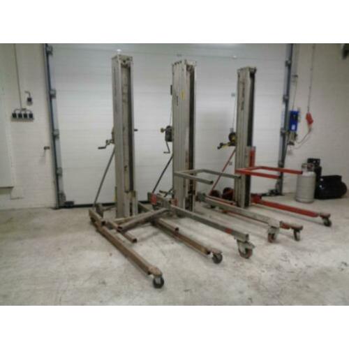 te koop 3x kanaallift/montagelift/materiaallift