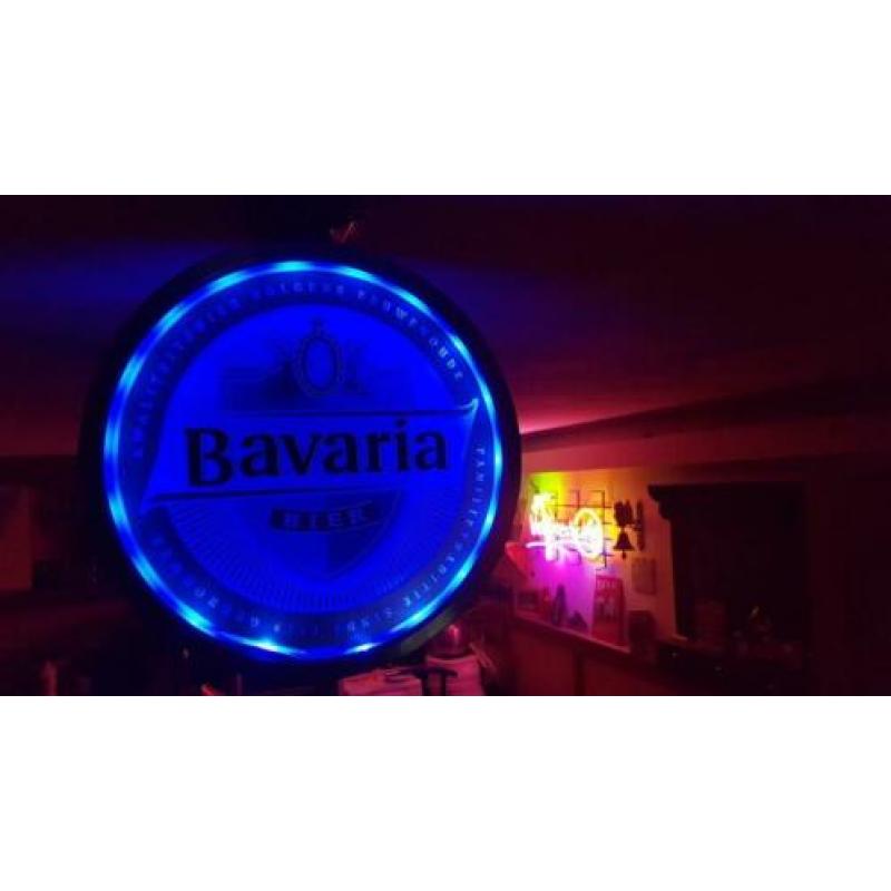 Bavaria bier dubbelzijdige reclame verlichting, Mancave.