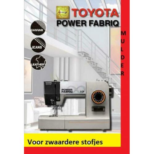 DE Toyota POWER FabriQ 17 Naaimachine OOK VOOR LEER/JEANS