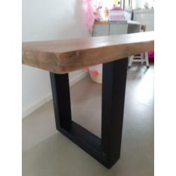 Bank hout eettafel eettafelbank industrieel 180 x 40 zgan