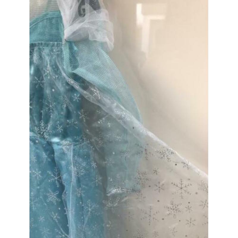 Originele Disney Elsa prinsessen jurk Frozen blauw maat 128