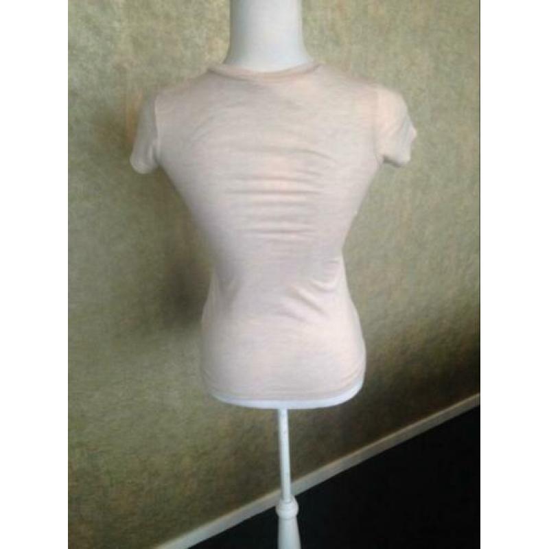 GLAMOROUS beige T-shirtje maat XS