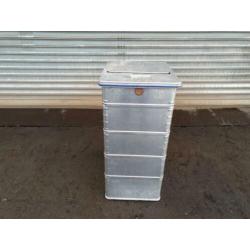 Aluminium Papieren container Zarges 680/500/H1000 mm