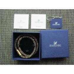 Stardust Swarovski Ketting/Dubbele Armband brown/bruin.
