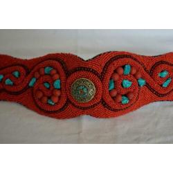 Vintage Tibetaanse( Ibiza look) klederdracht riem/ceintuur
