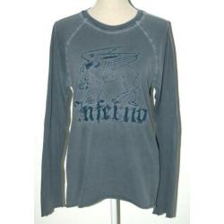 JUICY COUTURE top, longsleeve, truitje, grijs, Mt. M