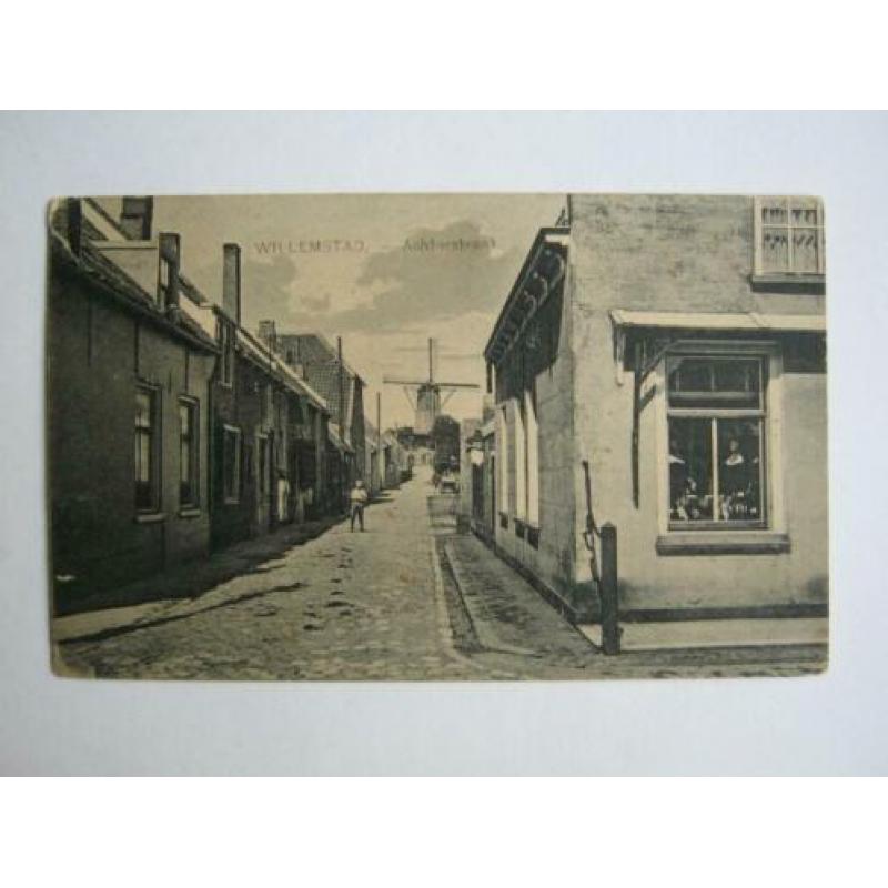 TC 2-97 Willemstad a/h Holl.,Diep Achterstraat-Molen-1928
