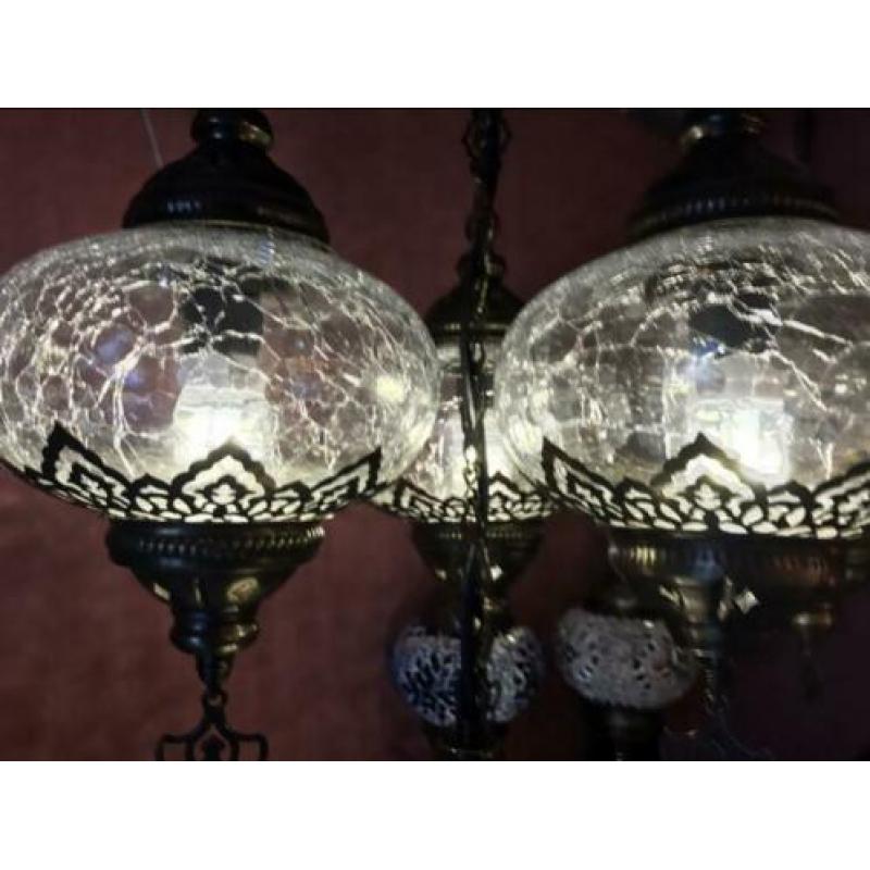 Nieuwe glazen hanglamp