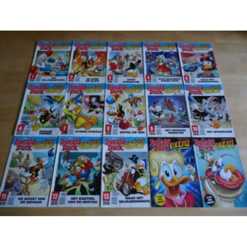 Donald Duck Extra, jaargangen en specials.