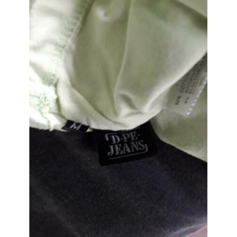 219. Zacht groen topje D PE jeans maat M
