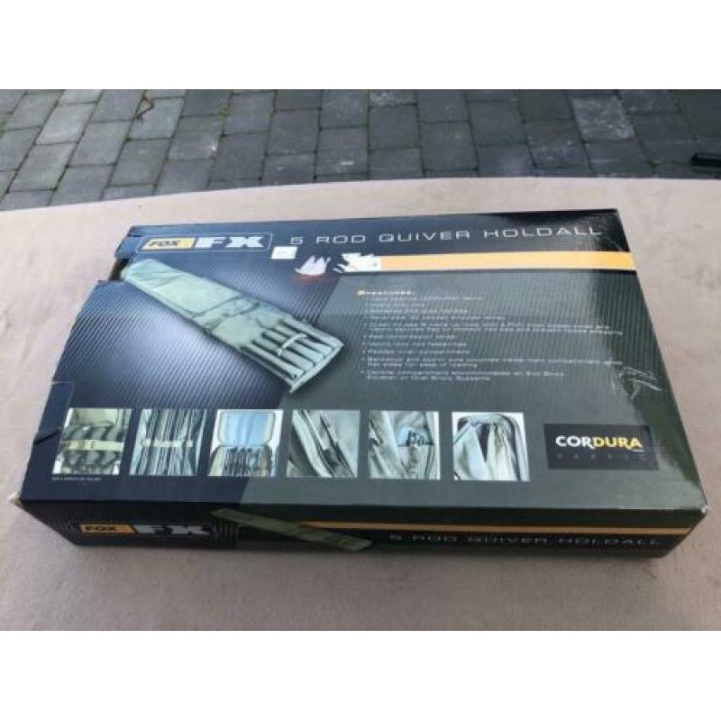 Nieuwe Fox fx foudraal / quiver voor 5 hengels