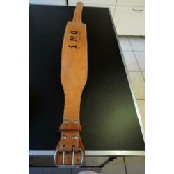Weightlift belt, fitness belt, gewichthefriem van dik leer