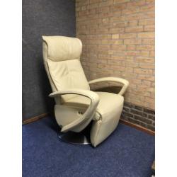 Relaxstoel leder op draaivoet (relax, stoel, elektrisch)