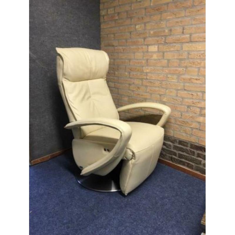 Relaxstoel leder op draaivoet (relax, stoel, elektrisch)