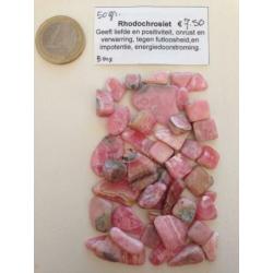 25 en 50 gram edelstenen o.a. Regenboog Obsidiaan