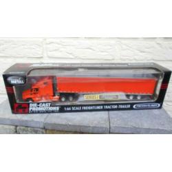 '2X Schneider Freightliner Tractor Trailer 64 ERTL Matchbox