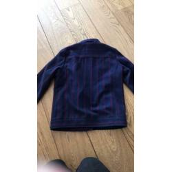 Nik&nik winterjas wol wollen paars blauw maat 152-158