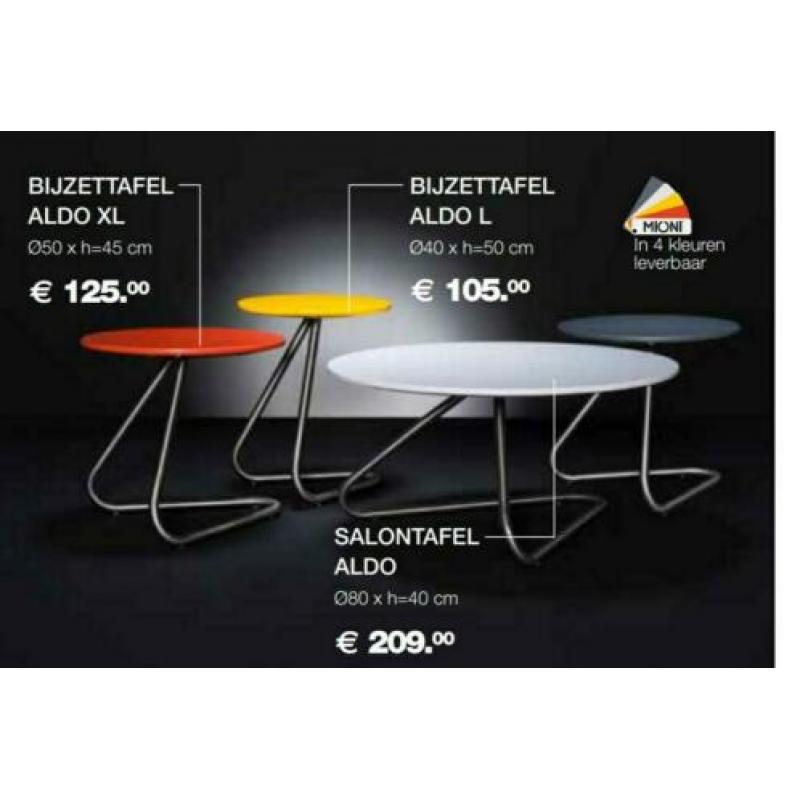 Ronde salontafel aldo merk mioni
