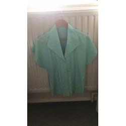 Prachtige vintage blouse maat m zgst