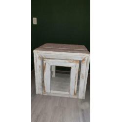 3 Tafels van steigerhout