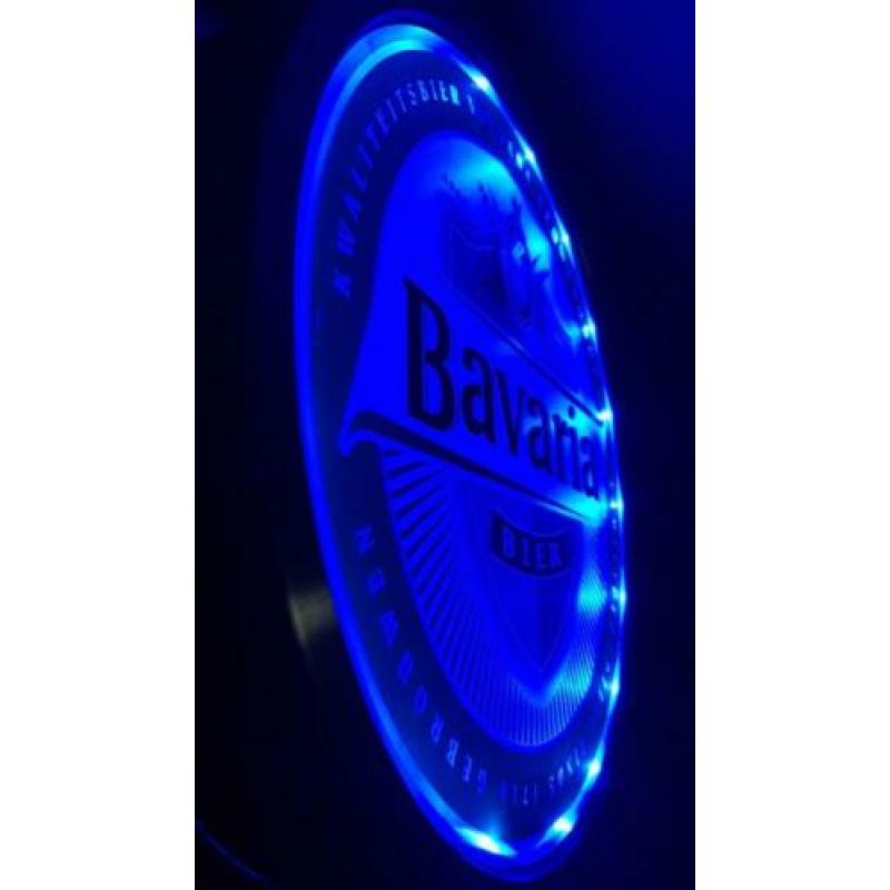 Bavaria bier dubbelzijdige reclame verlichting, Mancave.
