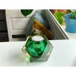 Vintage Retro Tafelaansteker van Glas