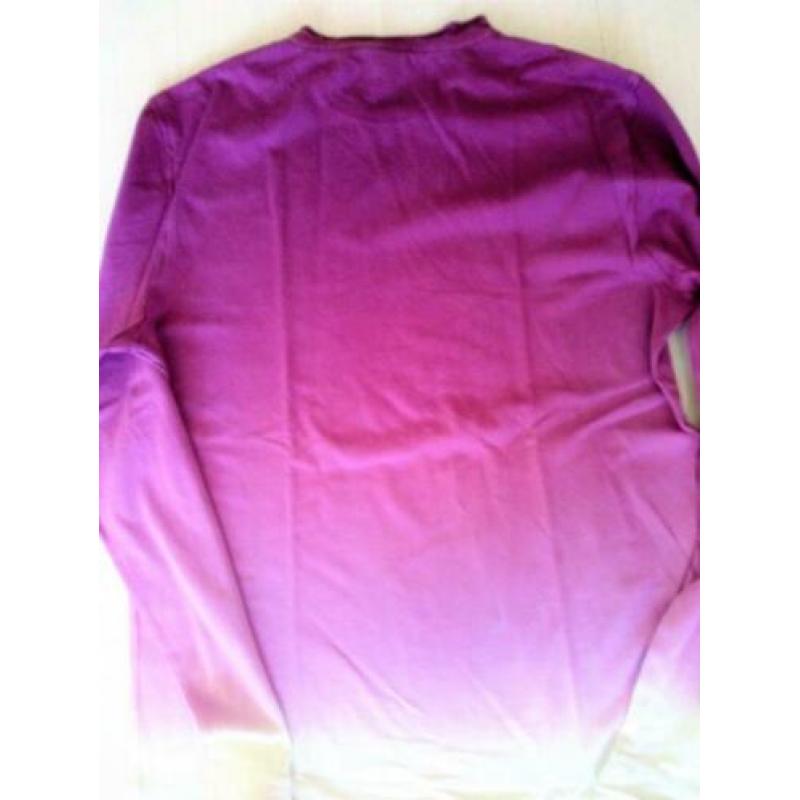 BOSS ORANGE Paars shirt met lange mouwen maat L