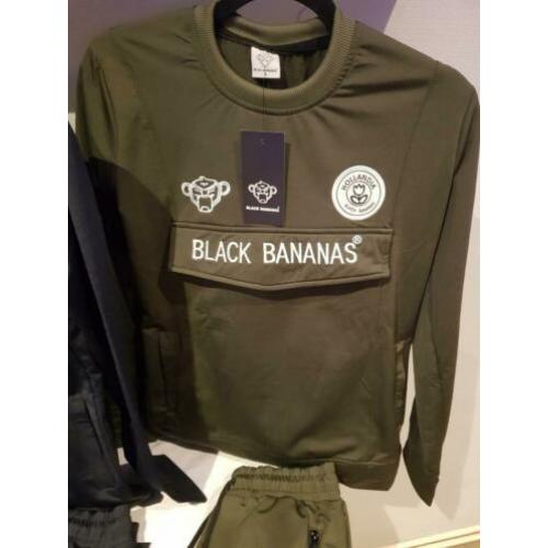 Black BANANAS Sweatpak GROEN Maat S NIEUW