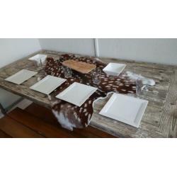 Industriële tafel steigerbuis eettafel 220x95 cm