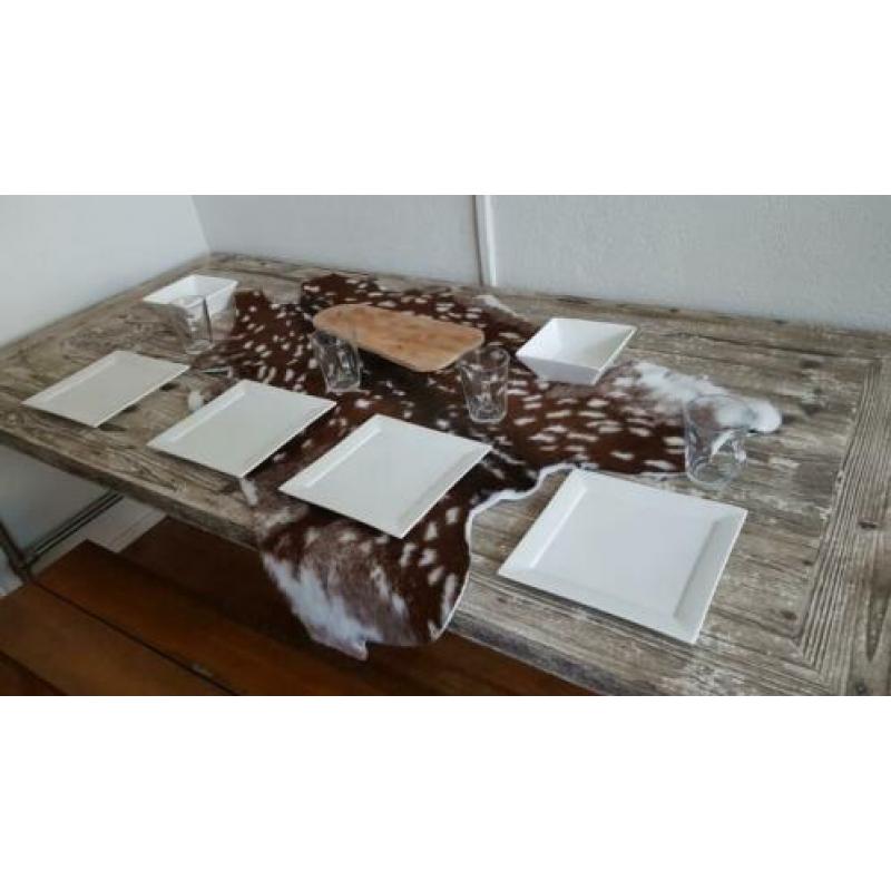 Industriële tafel steigerbuis eettafel 220x95 cm