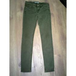 groene ZARA skinny broek mt. 38
