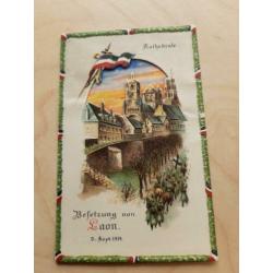 besetzung von Laon wo1 ww1 doorschijnkaart