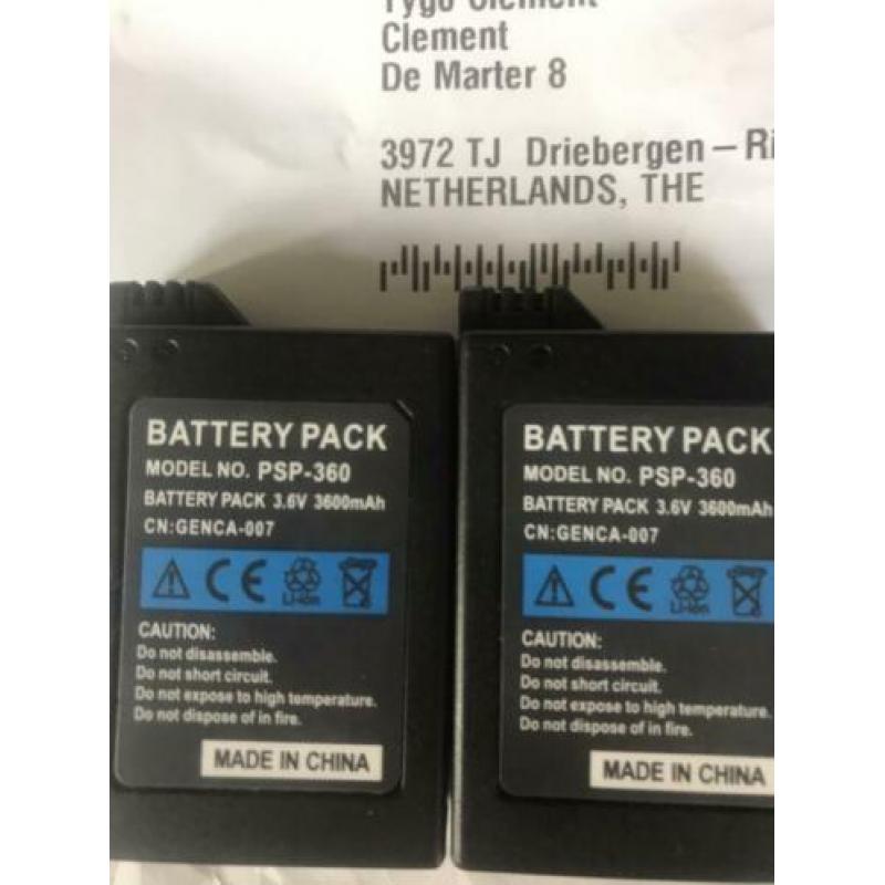 Psp batterij ik wil er minimaal €15,00 euro voor