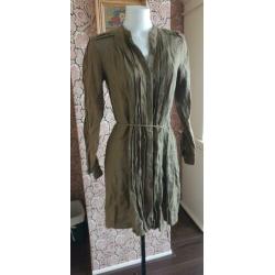 ZGAN groene MASSIMO DUTTI jurk blouse M 38/40, jurkje groen