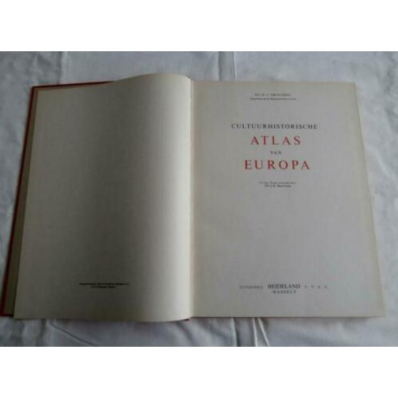 Cultuurhistorische atlas van Europa Heideland 1962 ex-libris