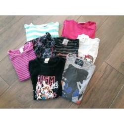 Pakket meisjes kleding maat 122/128 25-delig
