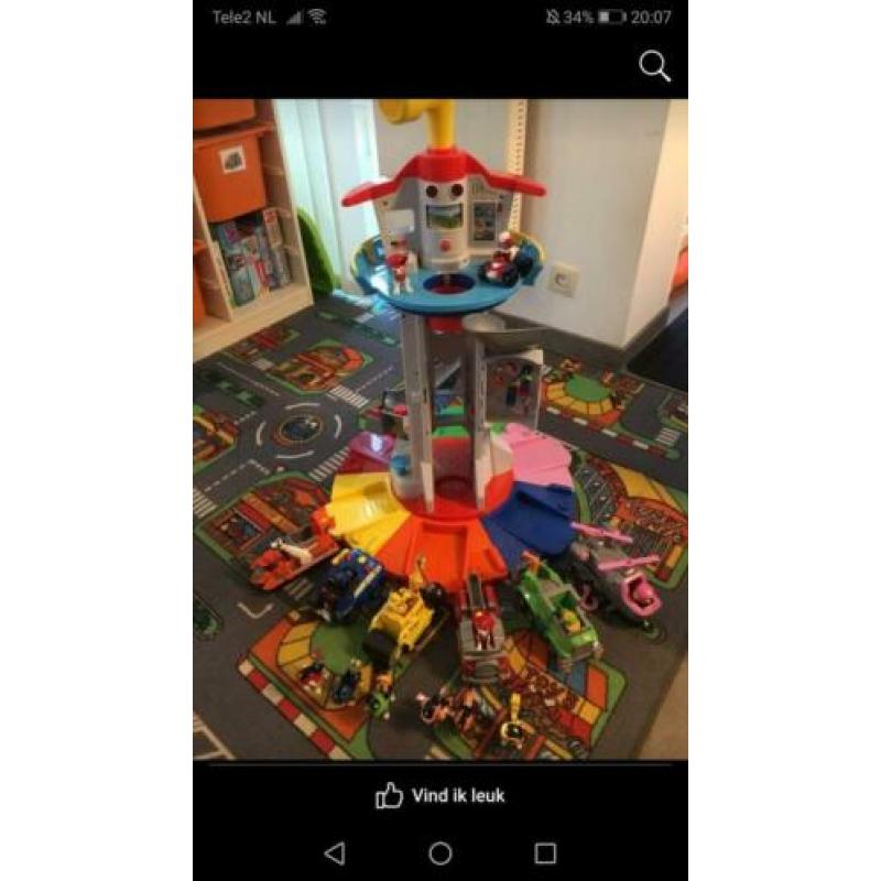 Paw patrol uitkijktoren XL zie omschrijving set speelgoed