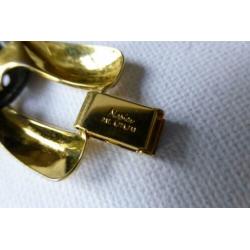 NAPIER schakel - Armband Zwart-Goud / gesigneerd