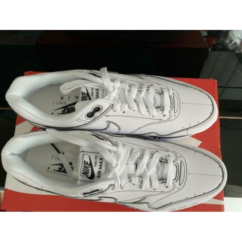 Nike air Max 1 Sketch to Shelf white 42,5/ NIEUW